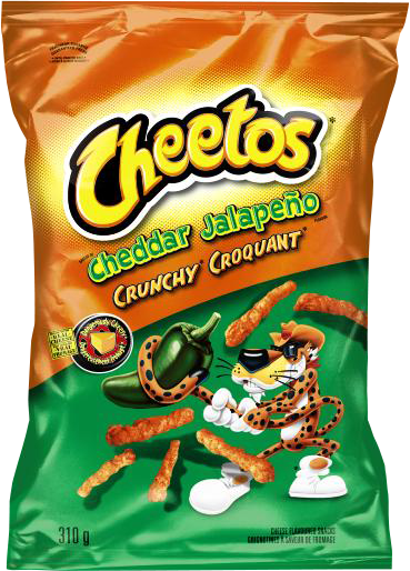 Cheetos® Crunchy Cheddar Jalapeño Cheese Flavoured - Cheetos Jalapeno Cheddar Nutrition (369x514), Png Download