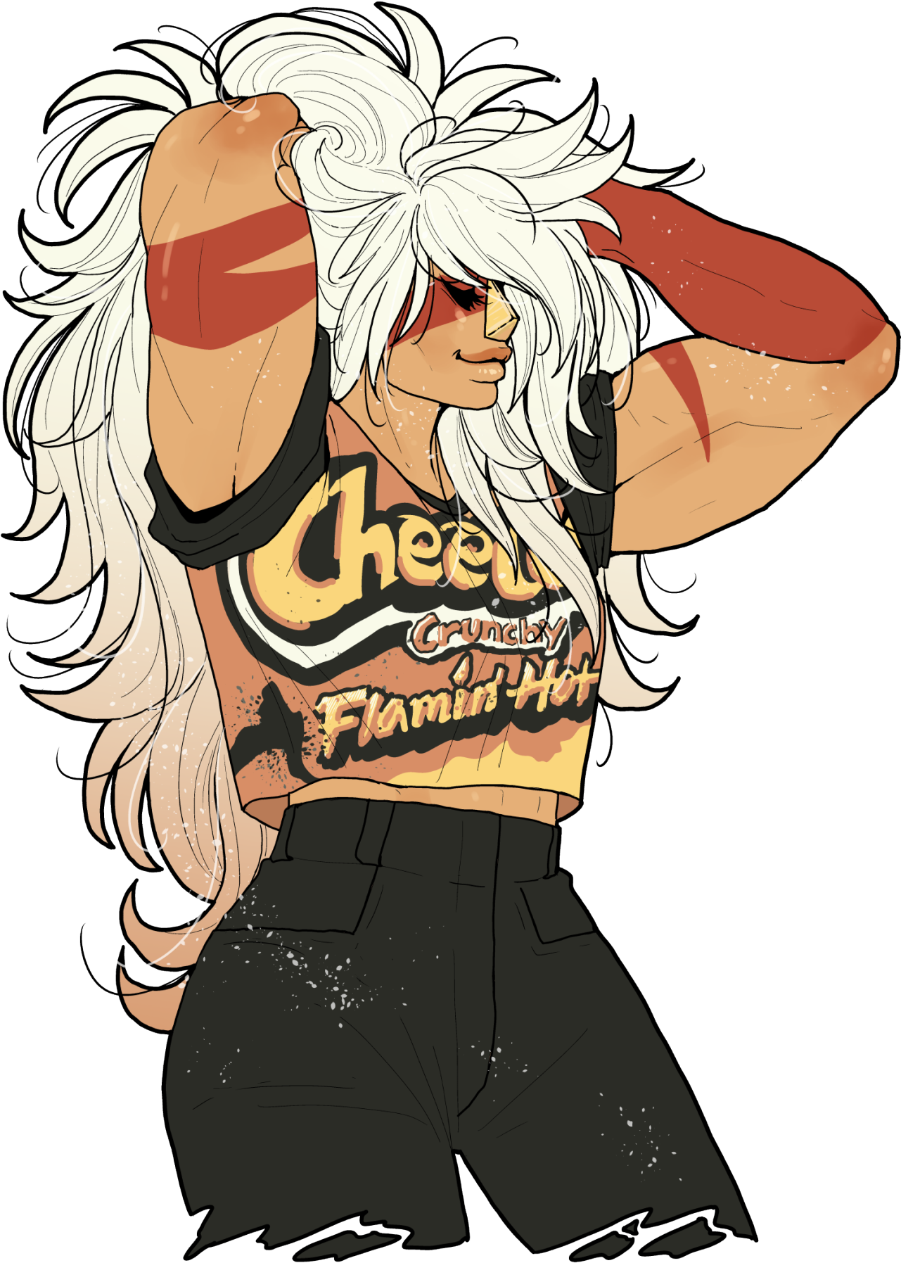 Crvnchy Clothing Human Hair Color Fictional Character - Jasper Fan Art Steven Universe (1280x1811), Png Download