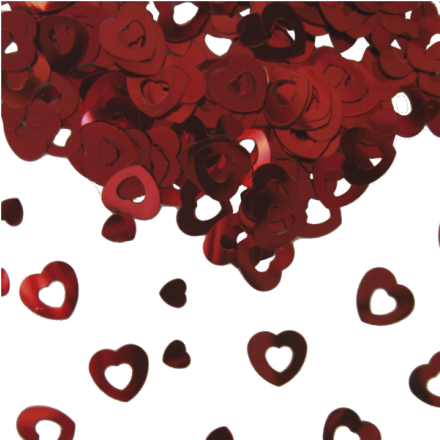 15g Red Heart Confetti Table Wedding (440x440), Png Download