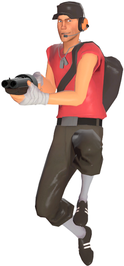 Scout Jumping Tf2 - Scout Tf2 Jump (548x548), Png Download