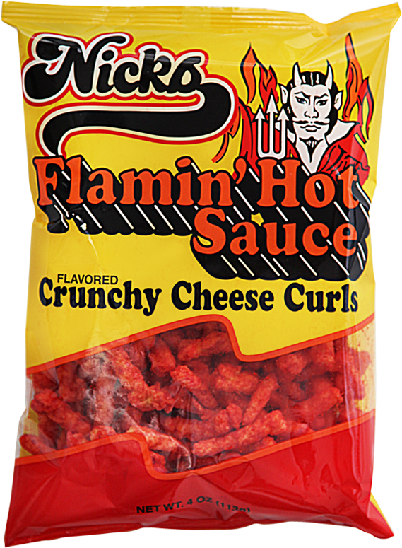 Hot Sauce Crunchy Cheese Curls - French Fries (800x800), Png Download