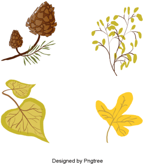 Beautiful Cartoon Lovely Hand-painted Autumn Leaves, - Illustration (360x360), Png Download
