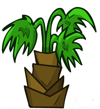 Tropical Tree Medium - Illustration (349x380), Png Download