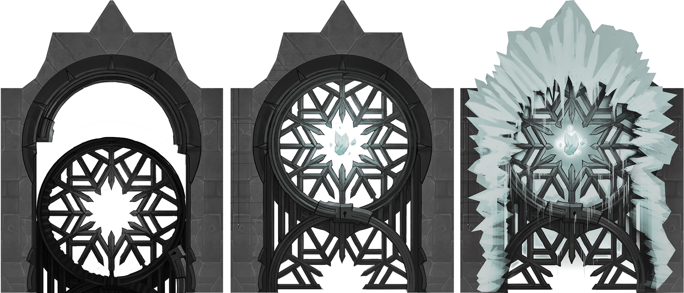 The Glacial Door Is One Of The Toughest Doors In The - Magic Door Game (2329x1000), Png Download