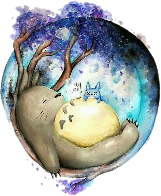 Report Abuse - Totoro Fan Art (519x633), Png Download