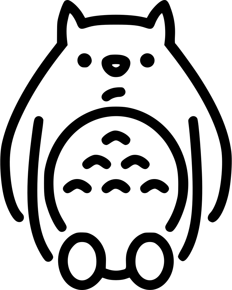 Png File - Totoro Svg (784x980), Png Download