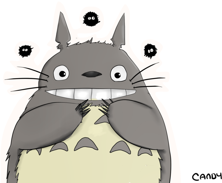 Totoro By Candyelmo On Svg Freeuse - T Shirts Hoodies Sweatshirts I Love You To The Moon (900x675), Png Download