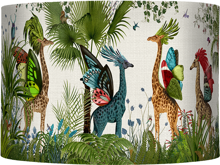 /img/sku476766 - East Urban Home 'tropical Giraffe Ii' Graphic Art Print (800x800), Png Download