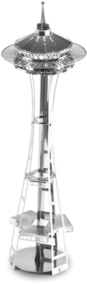 Metal Earth Architecture - Metal Earth 3d: Seattle Space Needle Model (219x600), Png Download