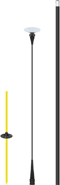 Reusable Vinyl Balloon With Ground Stake Pole Kit - Akg Microphone (750x750), Png Download