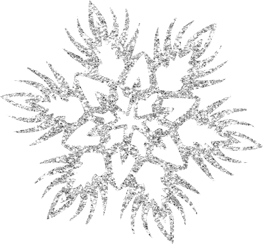 Copo De Nieve Png Hd - Silver Snowflake Transparent (1110x1104), Png Download