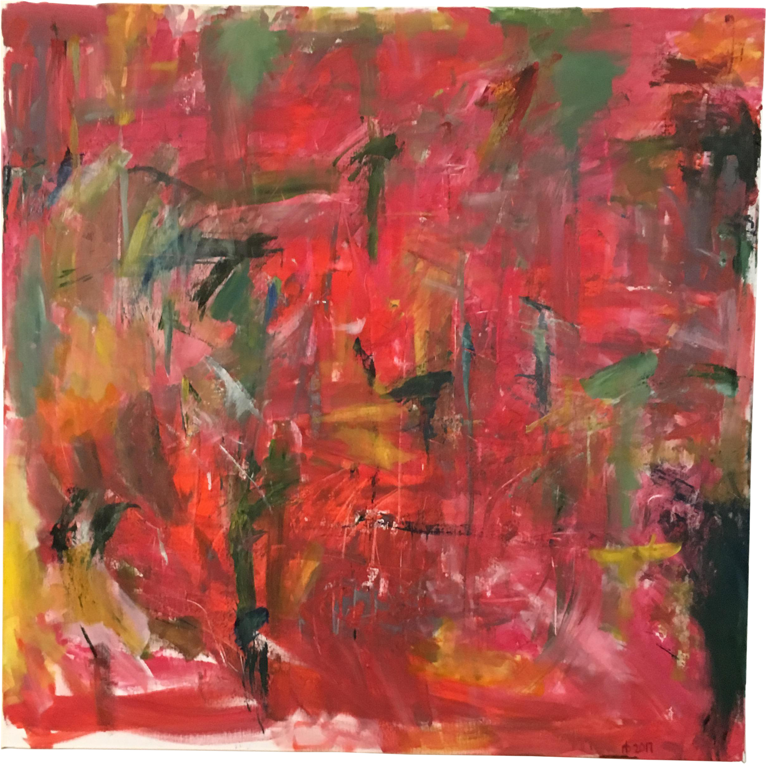 Royalty Free Stock Abstract Big Red Painting Chairish - Modern Art (2707x2700), Png Download