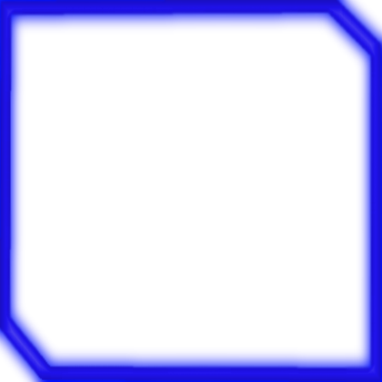 Futuristic Border Png Picture Freeuse - Electric Blue (420x420), Png Download