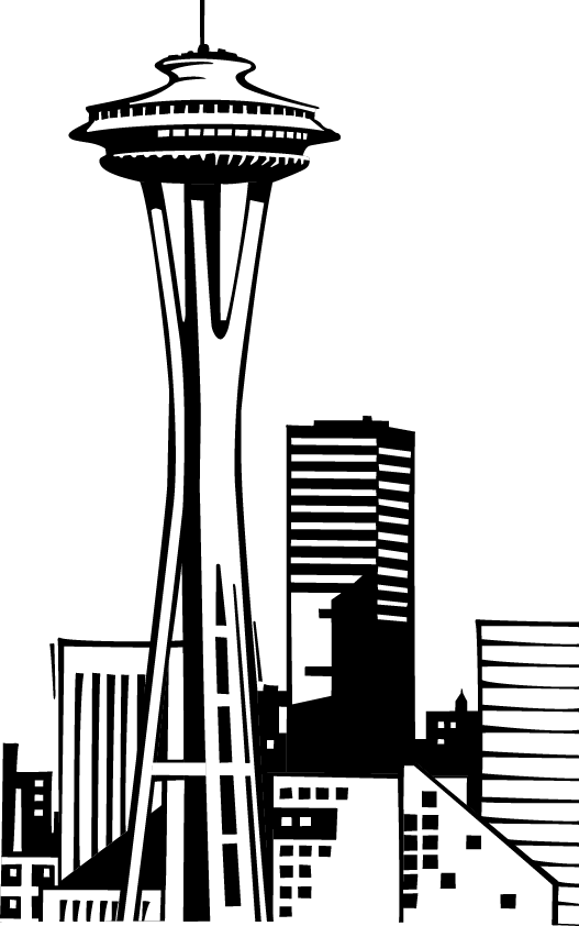 Svg Free Library Collection Of High Quality Free Cliparts - Space Needle Clip Art (527x842), Png Download
