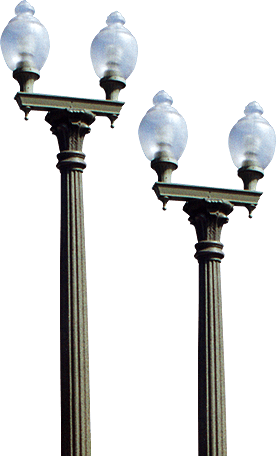 About Us - Street Light (276x456), Png Download