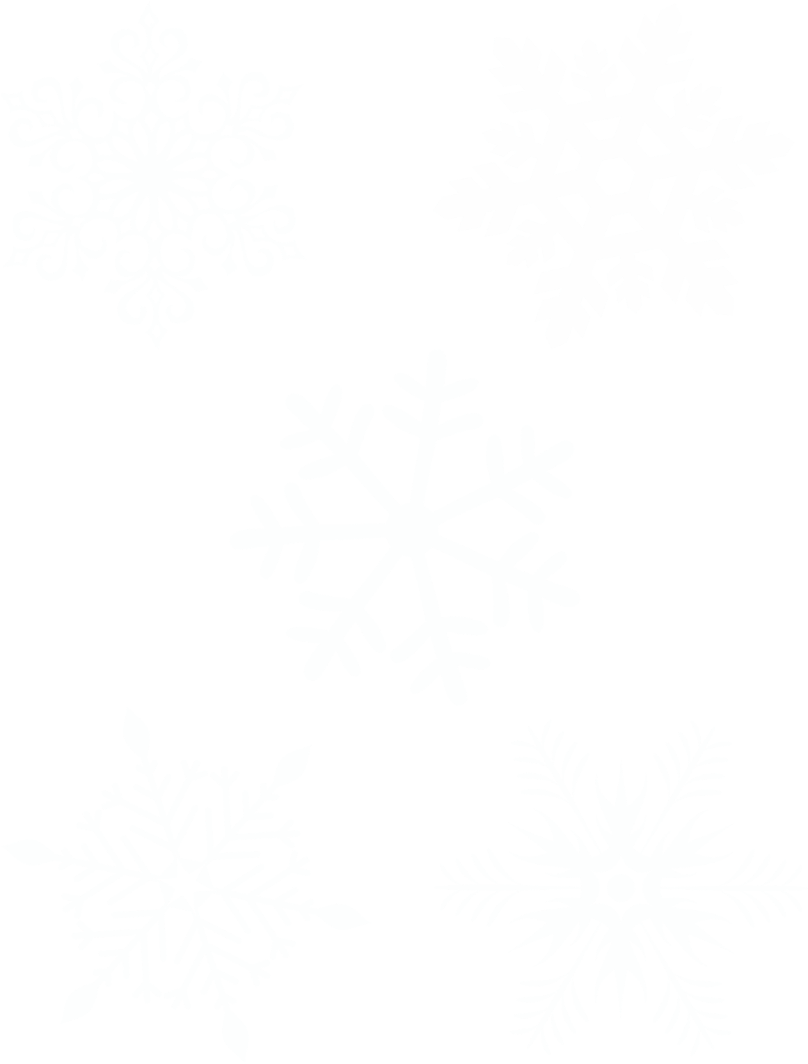 Snowflake Vinyl Sticker Wall Art, White (1237x1600), Png Download