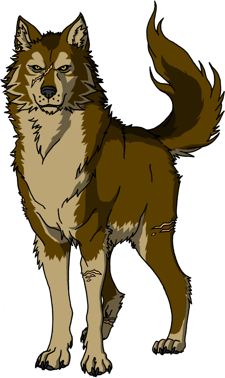Clip Transparent Library Image Jake Red Lupus By Ichirohyuuga - Wolf Digital Drawing Transparent (800x1325), Png Download