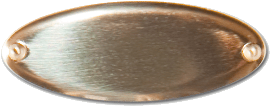 3/4″ X 1-5/8″ Bright Gold Brass Oval Plate - Gold Serving Trays Png (350x350), Png Download