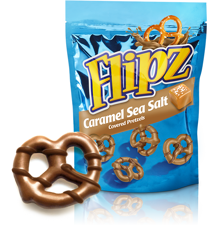 Caramel Sea Salt Flipz (664x730), Png Download