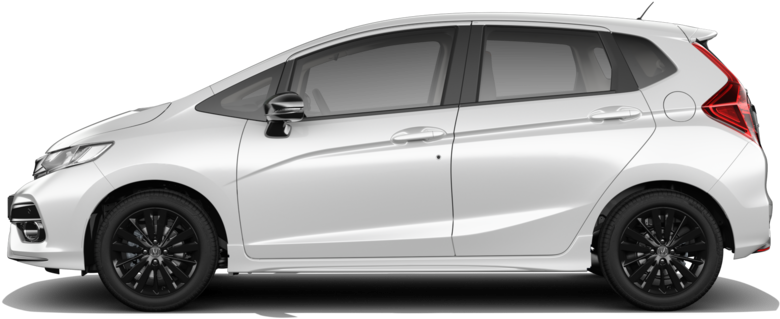 Side Facing Honda Jazz In Platinum White Pearl - สติ๊กเกอร์ ติด รถ แจ๊ ส (864x486), Png Download