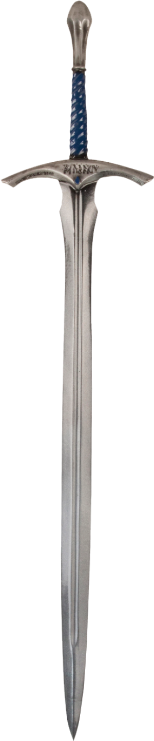 Tabletop View Glamdring Sword Prop Replica - Wood (300x1443), Png Download