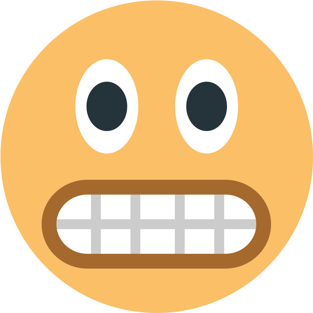 File - Emojione1 1f62c - Svg - Emoticon (1024x1024), Png Download