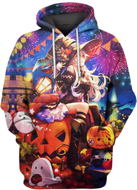 3d Witch Corrin Tshirt - Chicas Anime Halloween (800x799), Png Download