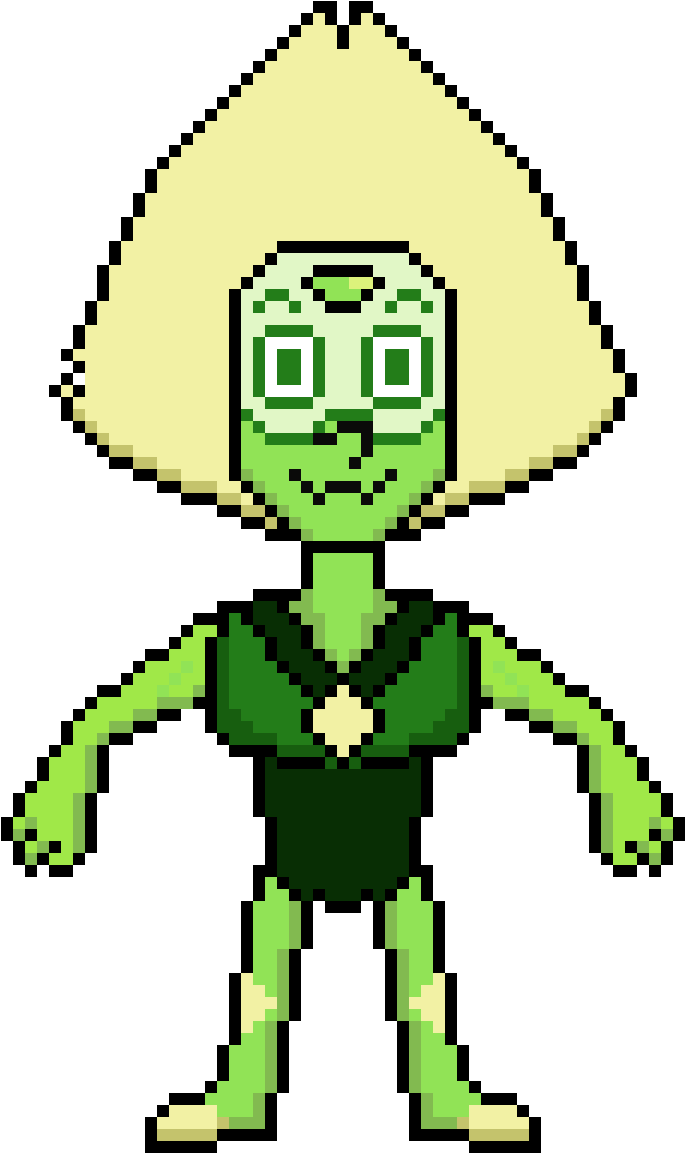 Peridot Pixel Art - Pixel Art Circle (1200x1200), Png Download