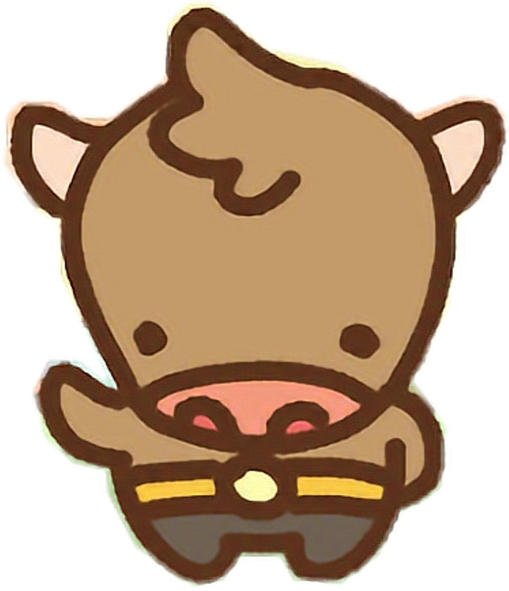 #clawbert #cute #kawaii #cartoon #happy #bull #minotaur - Cute Minotaur Cartoon (1024x1188), Png Download