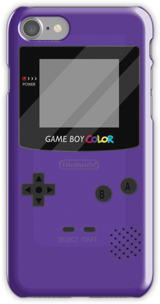 Purple Iphone 7 Snap Case - Game Boy Color (750x1000), Png Download