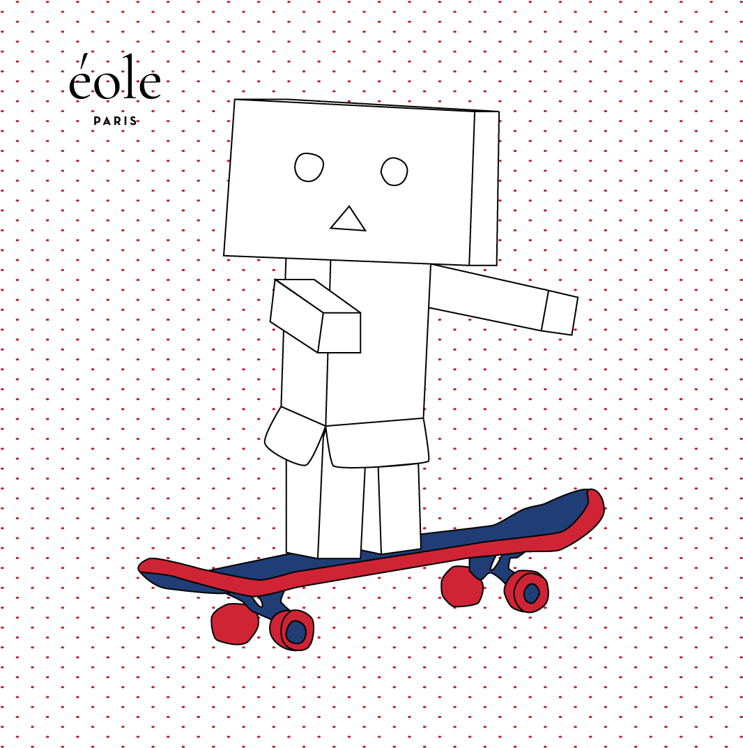 Robot Skate White - Skateboarding (1080x1080), Png Download