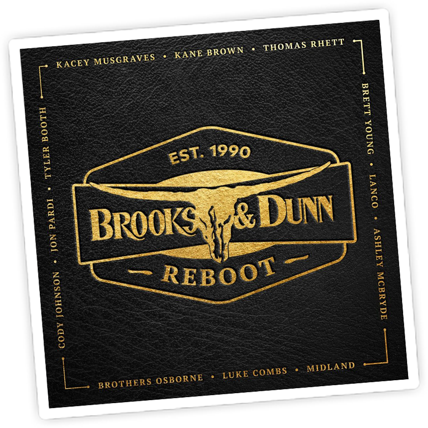 Brooks & Dunn Announce New Album Reboot Featuring Collaborations - Label (860x860), Png Download