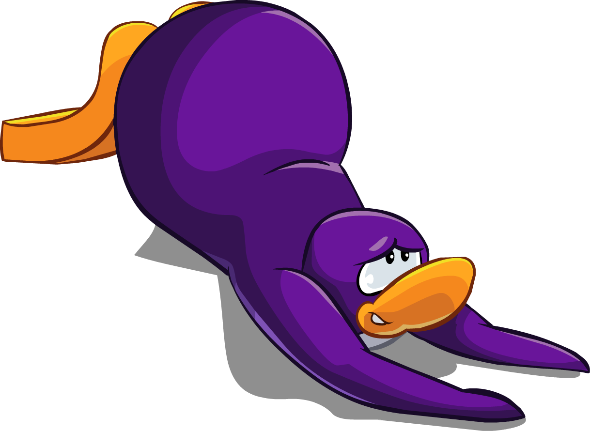 Club Penguin Thoughts - Club Penguin Transparent Penguin (1218x890), Png Download