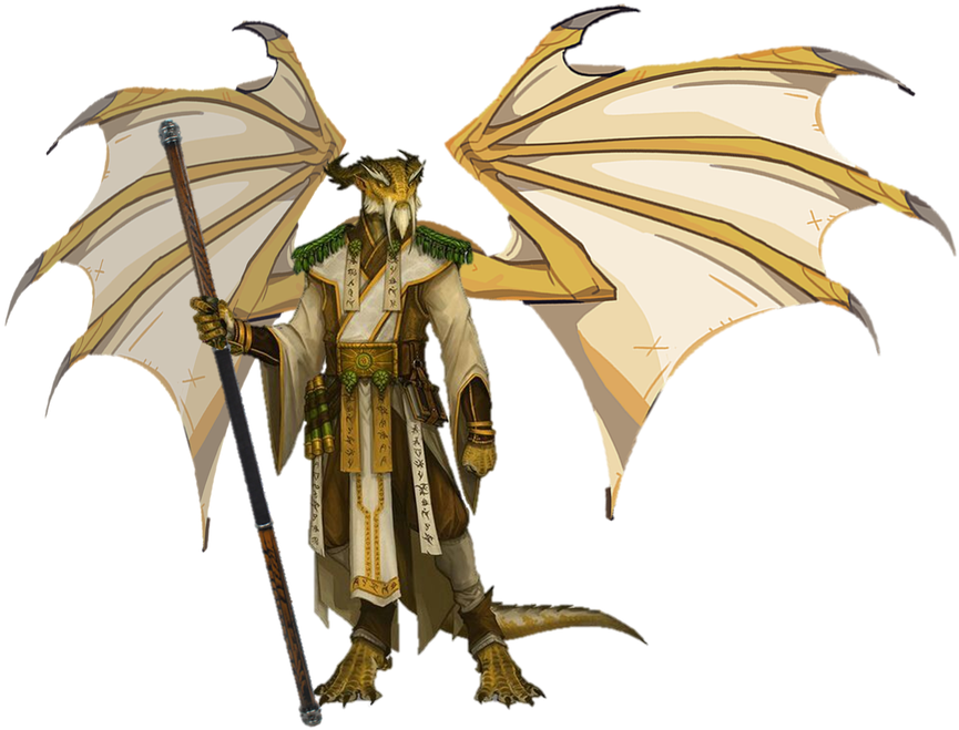 Art Gold Dragonborn Paladin Commission Character Art - Dragon (994x804), Png Download
