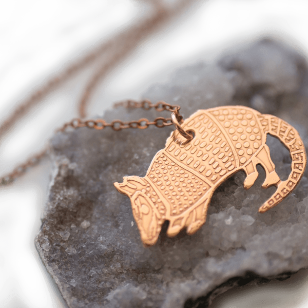 Armadillo Copper Necklace - Pendant (600x600), Png Download