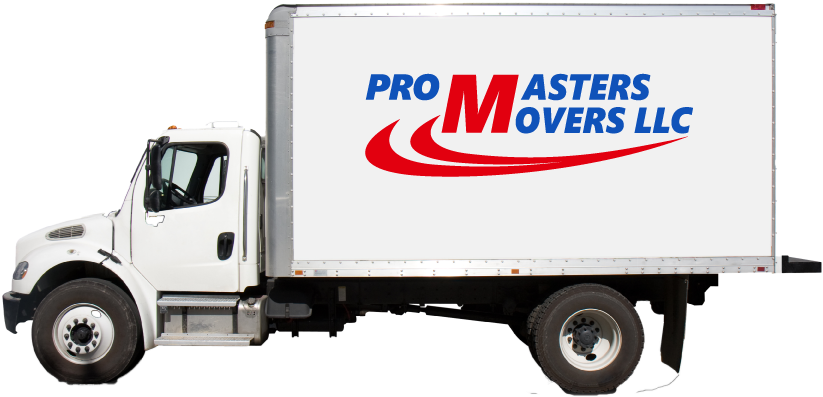 Moving Companies Bethesda Md - White Truck Side View (931x506), Png Download
