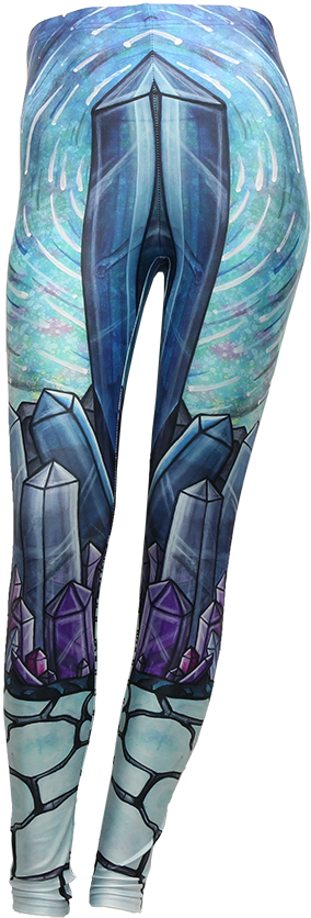 Leggings - Shadows - Fractal Spirit - Leggings (463x1111), Png Download