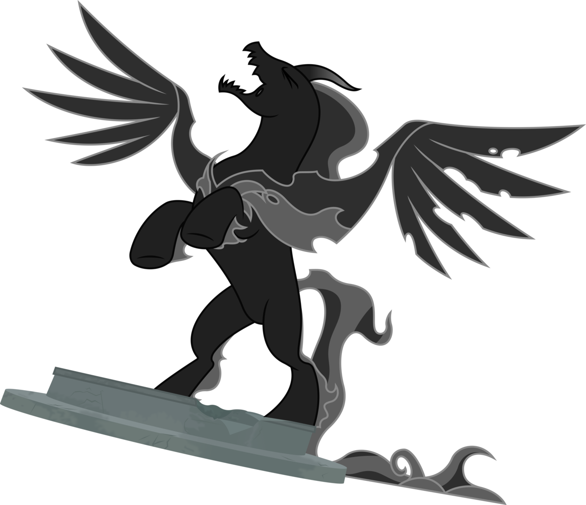 Shadows Clipart Shadow Play - Pony Of Shadows Vector (1188x1024), Png Download