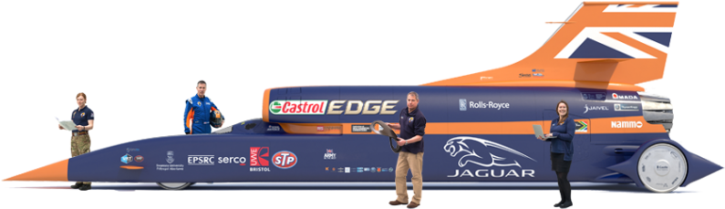 Supersonic Cars At Westhaven - Bloodhound Car (840x430), Png Download