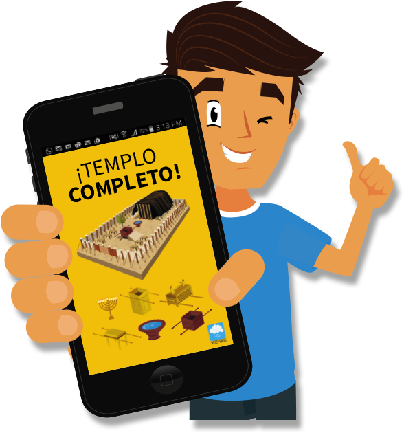 El Templo De Dios - Chico Con Celular Png (640x662), Png Download