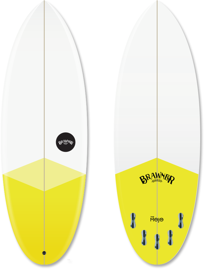 The Mojo Brawner - Surfboard (1000x1000), Png Download