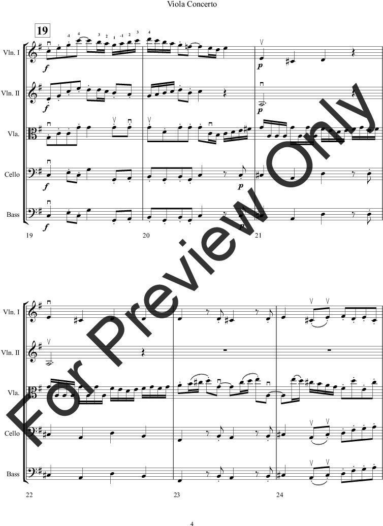 Viola Concerto Thumbnail - Sheet Music (865x1153), Png Download