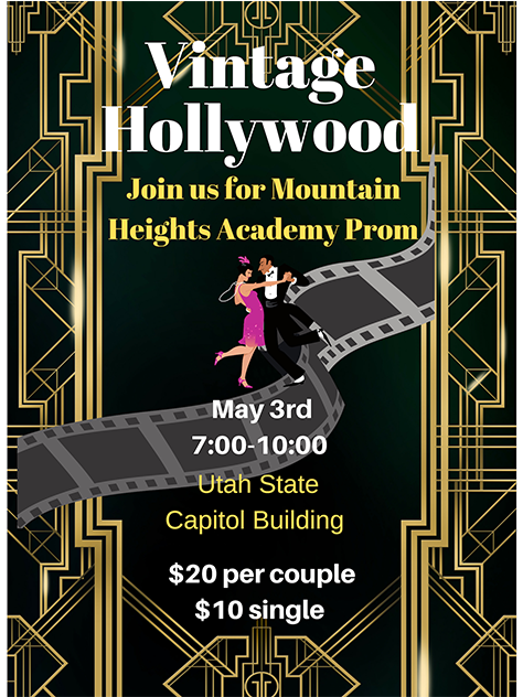 Prom 2019 Advertisement With Theme Of Old Hollywood - Poster (1470x631), Png Download