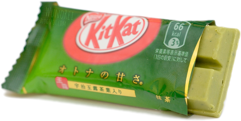 Today We Will Try The Last Kitkat From "otona No Amasa" - Kitkat Green Tea Png (800x425), Png Download
