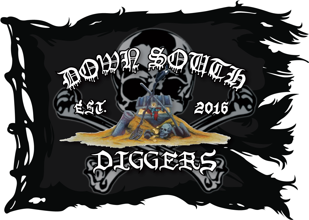 Image Of New Dsd Black Flag Sticker - Pirate Flag (1958x1250), Png Download
