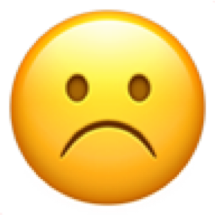 #emoji #emojisticker #freetoedit #sad #depressed #cry - Yllättynyt Hymiö (1024x1024), Png Download