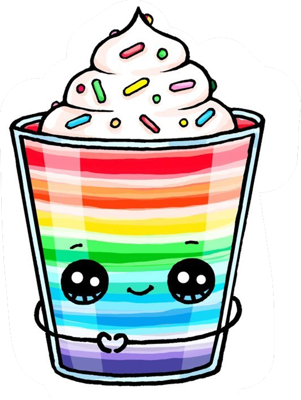 #jello #cute #sweet #freetoedit - Cute Cups To Draw (1024x1362), Png Download