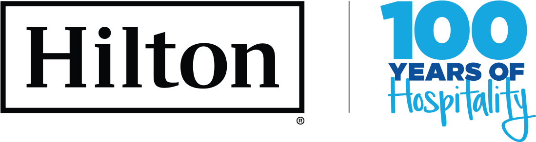 Hilton 100 Years Of Hospitality (1117x300), Png Download