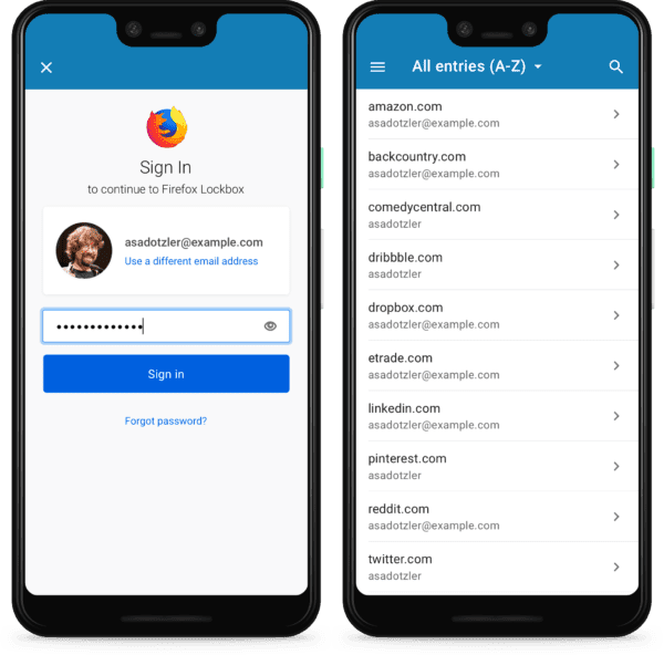 First Look At Firefox Lockbox For Android - Iphone (600x592), Png Download
