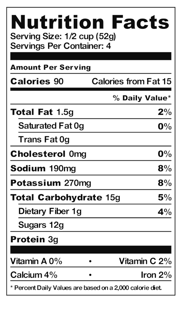 Ripe Gelato Salted Maple Nutrifacts (1000x1056), Png Download